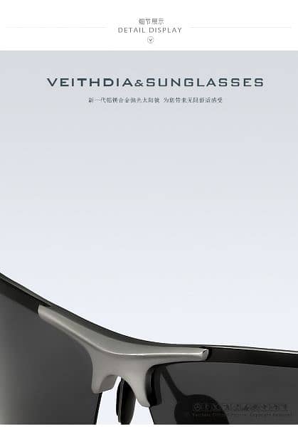 Veithdia Sky Blue  or Blue and Green gradient Sunglasses 5