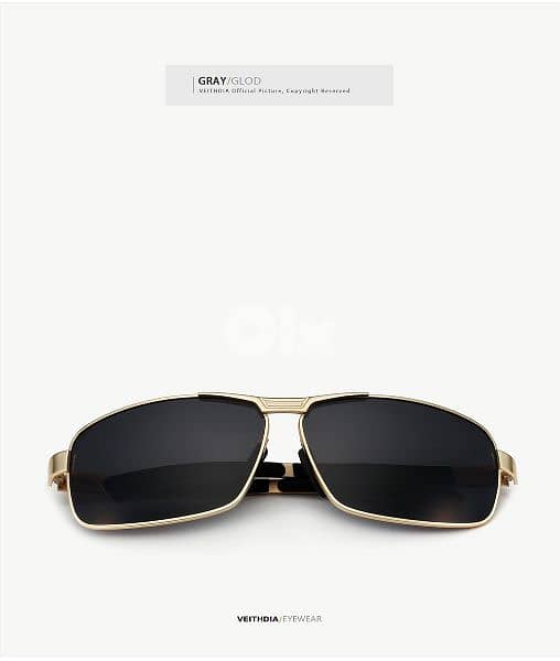 UV 400 Luxury Veithdia Men's Polarized Sunglasses, best shades. 5