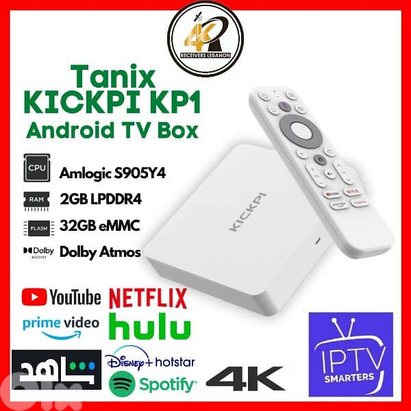 Kickpi Andriod Tv box 4k 0