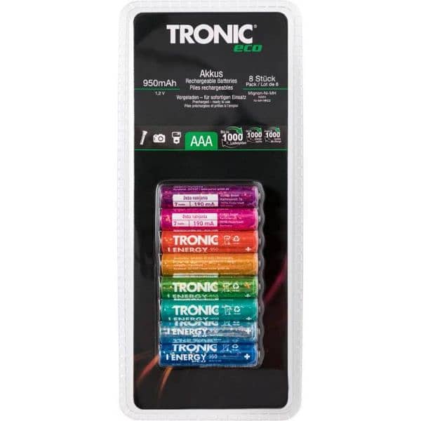 tronic 2400mah eco batteries rechargeable 0