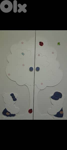 bed with mattress. closet  baby change closet 5