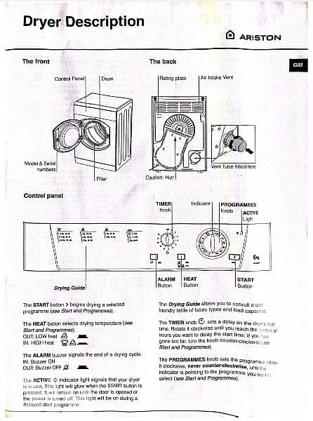 ARISTON 6 KG Dryer 1
