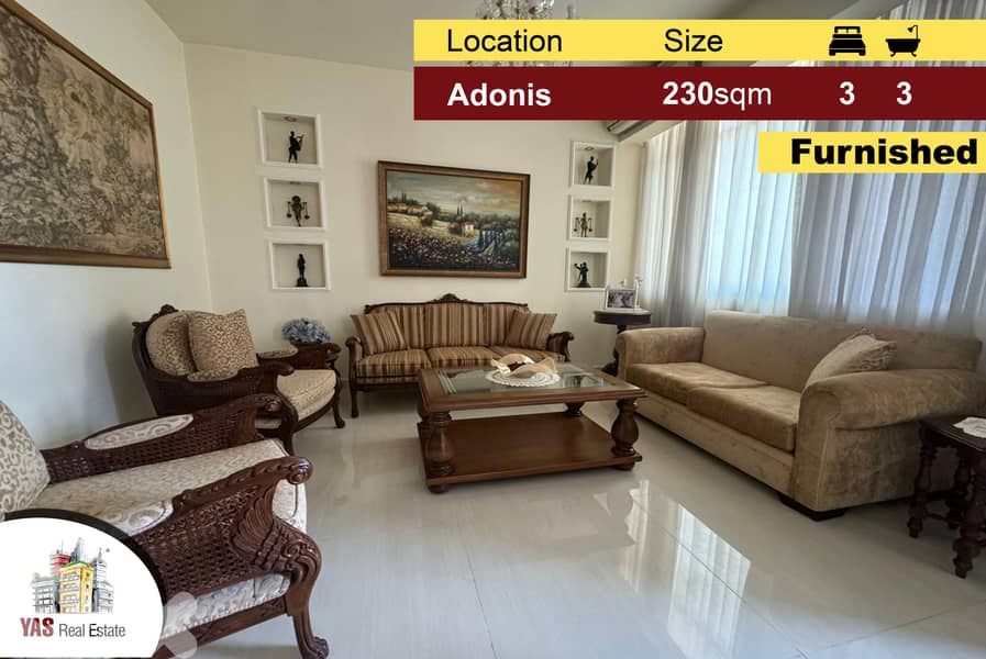 Adonis 230m2 | Modern Flat | Luxuriously Furnished | Sea View | EL | 0