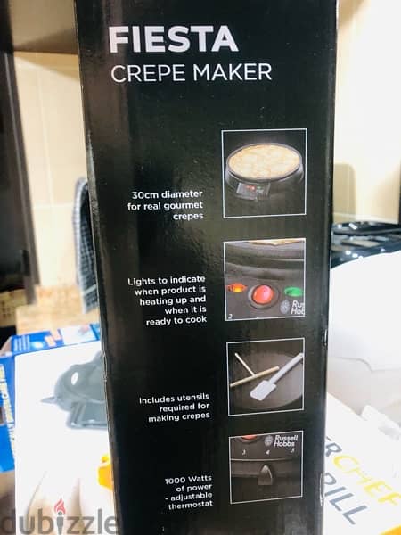 ALL RUSSELL HOBBS CREPE MAKER FIESTA//NEW 0