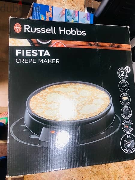ALL RUSSELL HOBBS CREPE MAKER FIESTA//NEW 1