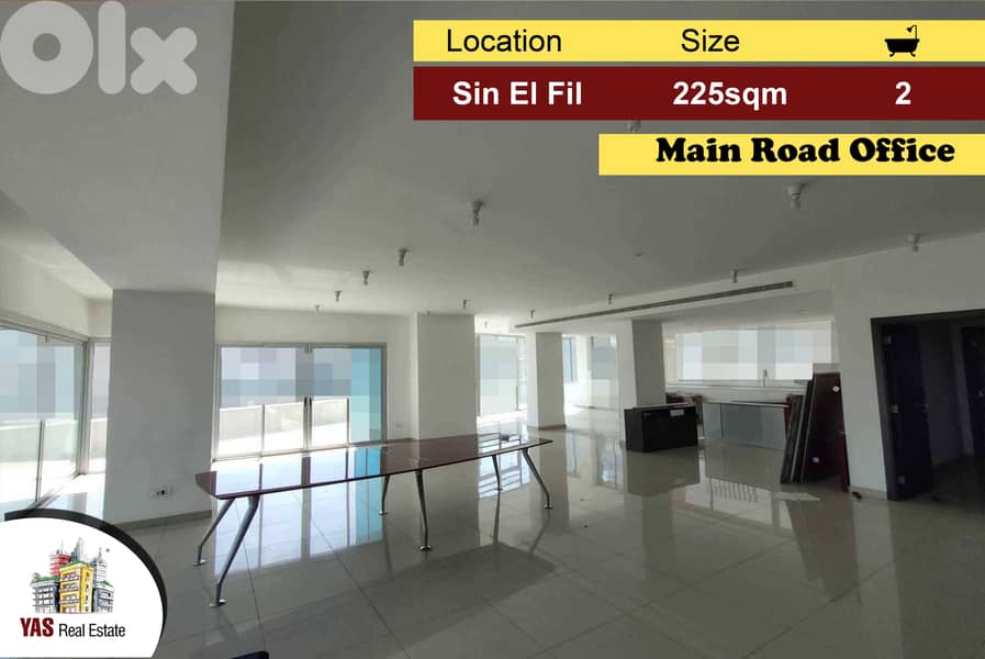 Sin El Fil 225m2 | Office | Prime Location | Street Building | AA AMK 0