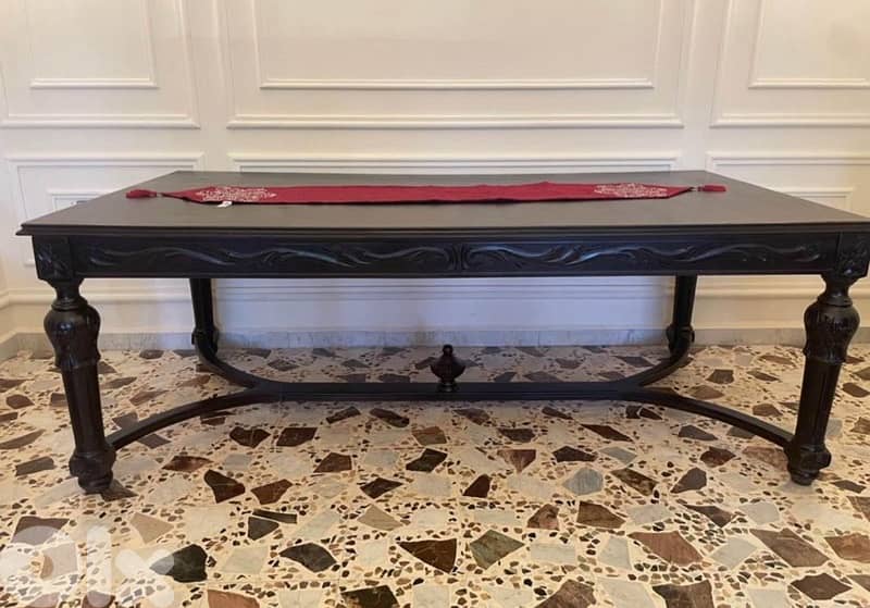 Antique Solid Wood Dining Table 1