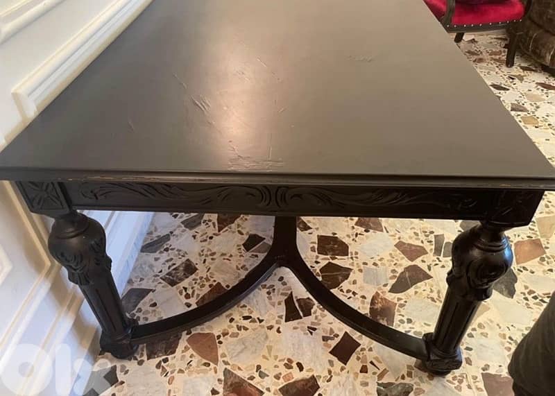 Antique Solid Wood Dining Table 6