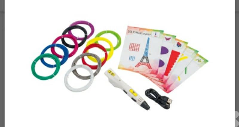 crelando Stylo 3D+10 filaments PLA de 5m–10 couleurs/4$ delivery 1