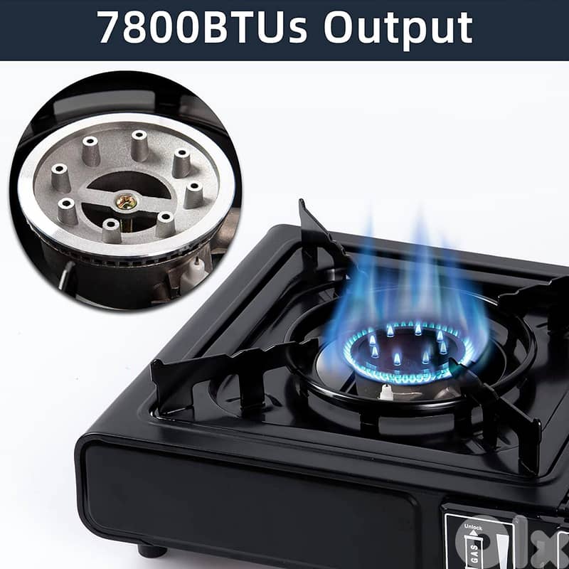 Portable Gas Stove for Camping with Carry Case & Heat Control 1