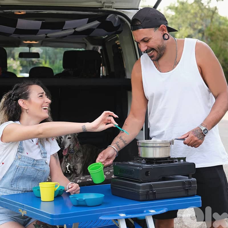 Portable Gas Stove for Camping with Carry Case & Heat Control 3