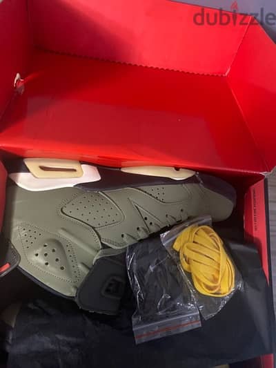 travis scott jordan 6 olive size 47