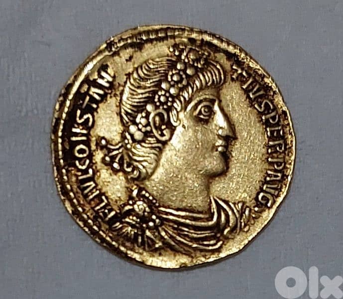 Ancient Roman Constantius II Gold Coin Solidus 337-361AD Antioch mint 0