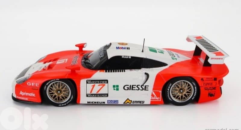 Porsche 911 GT1 (1997 FIA GT1 Championship) diecast model 1;18. 1