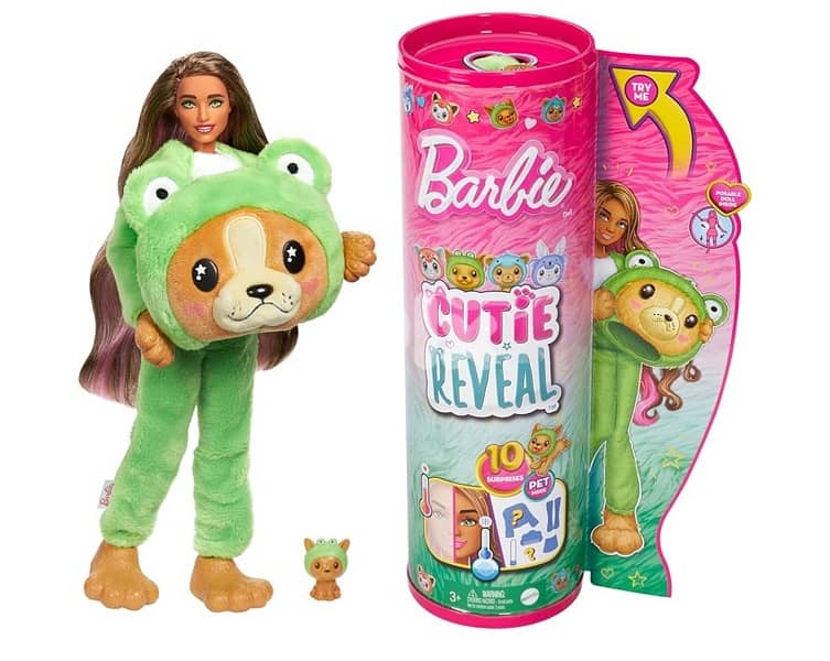 Barbie Cutie Reveal Doll & Accessories with Animal 0
