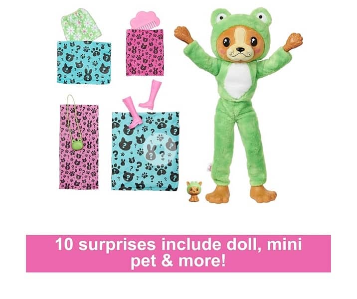 Barbie Cutie Reveal Doll & Accessories with Animal 1