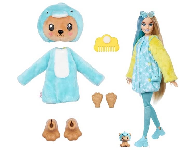 Barbie Cutie Reveal Doll & Accessories with Animal Costume 0