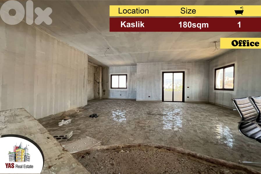 Kaslik 180m2 | Office | New | Prime Location | EH | 0