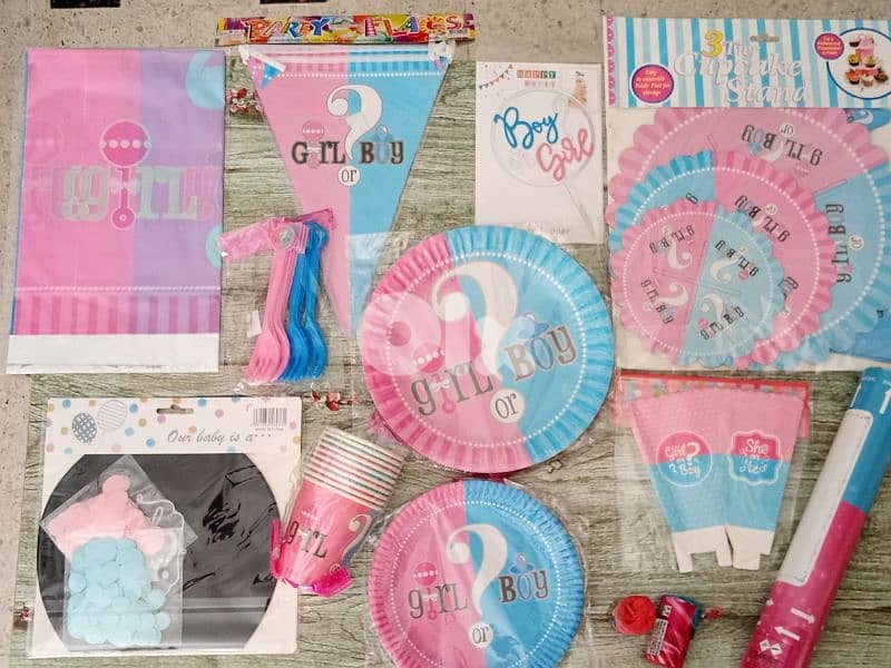 gender reveal party supplies 2