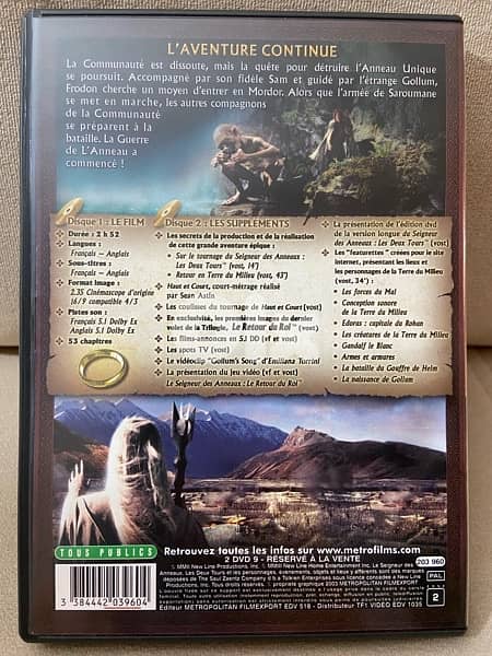 DVD The Lord of the Rings 6