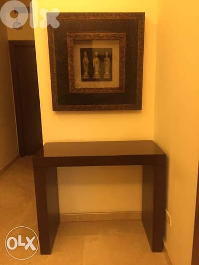 Tableau bronze and wood with Buddha statues