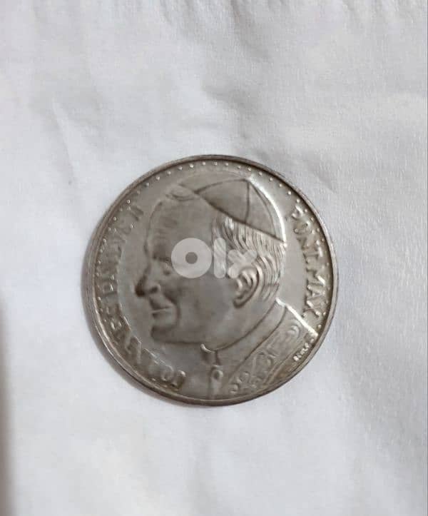 Pope Jean Paul II Memorial Silver Plated Coin 0