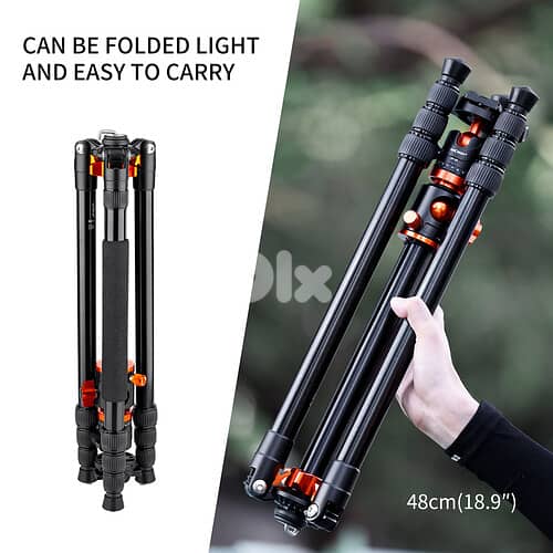 K&F Concept SA254T2 Lightweight Aluminum Compact Tripod 2