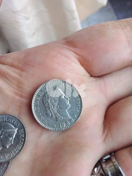 swiss 1955 20 cent coin 0