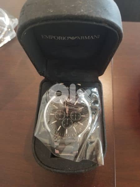 Genuine Emporio Armani Silver and Black watch 3