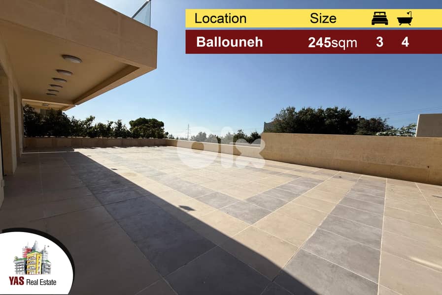 Ballouneh 245m2 | 165m2 Terrace | Ultra Prime Location | WA | 0