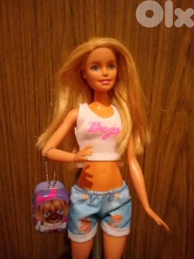 Barbie TRAINS Small TYGRE Mattel Great doll flexi legs+Outfit +Kickers