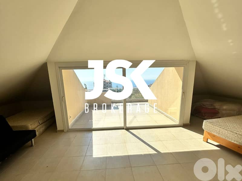 L16163-Roof Apartment With Seaview For Rent In Adma 0