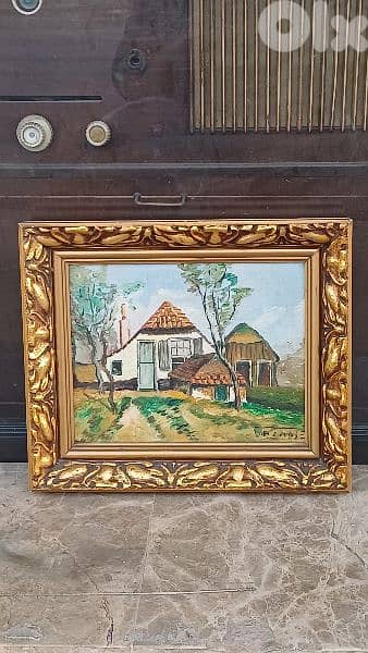 لوحة رسم زيتي اوروبية 1