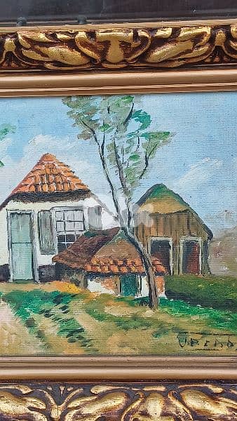 لوحة رسم زيتي اوروبية 6