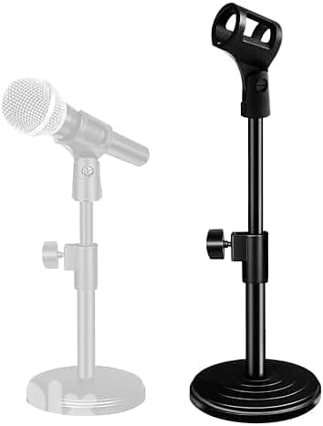 MS-104 Desktop Microphone Stand,Podcast table mount mic stand 1
