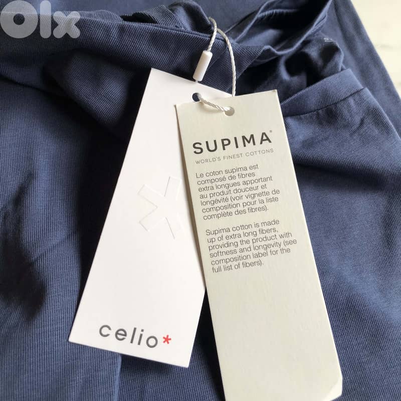 Celio Men's T-Shirt SUPIMA, (Navy Blue size L ) 35$ 3