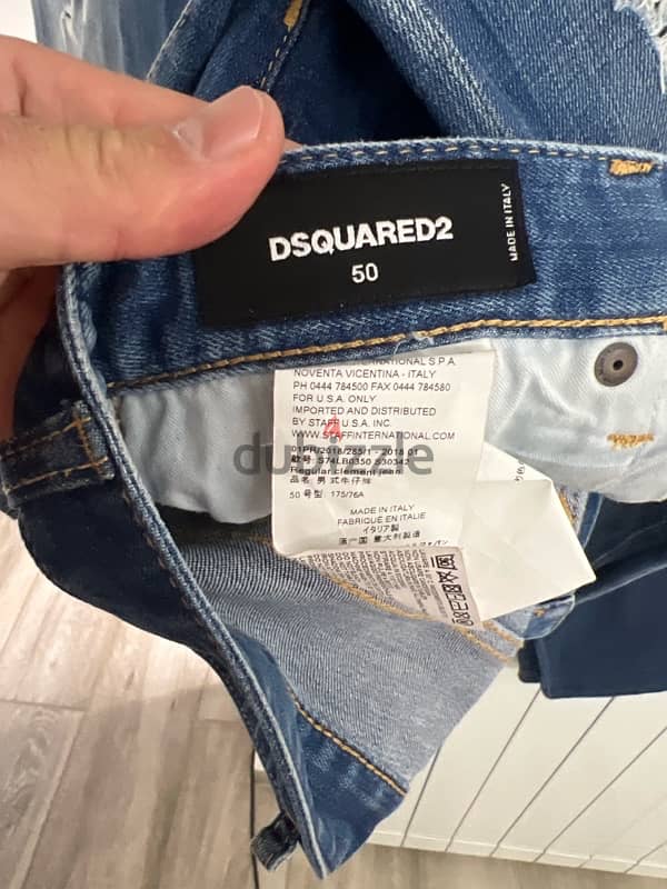 2 dsquared jeans 1 dolce and gabbana 1 burberry shirt 2