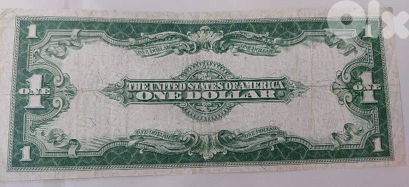 Large USA Dollar Silver Banknote year 1923 1