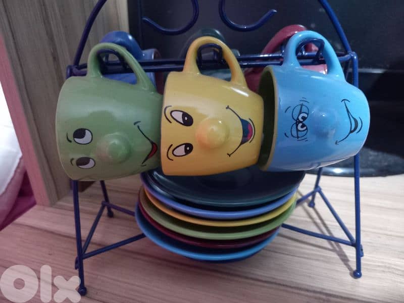 smile coffee cups set 0