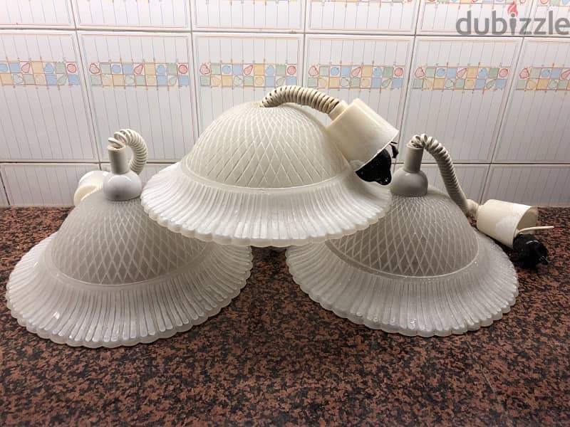 3 Lights with Rossor Dome Design 8$ 1