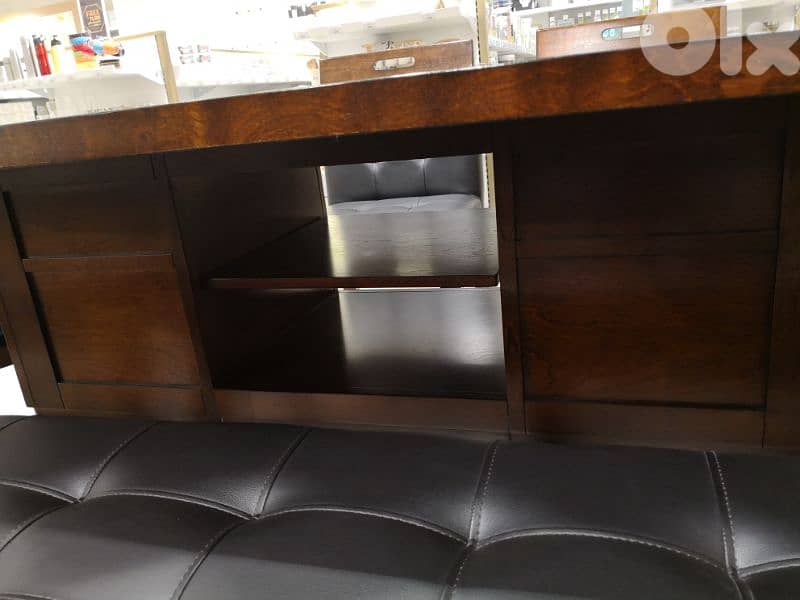 Modern original high Dining table + 6 swivel high chairs 4