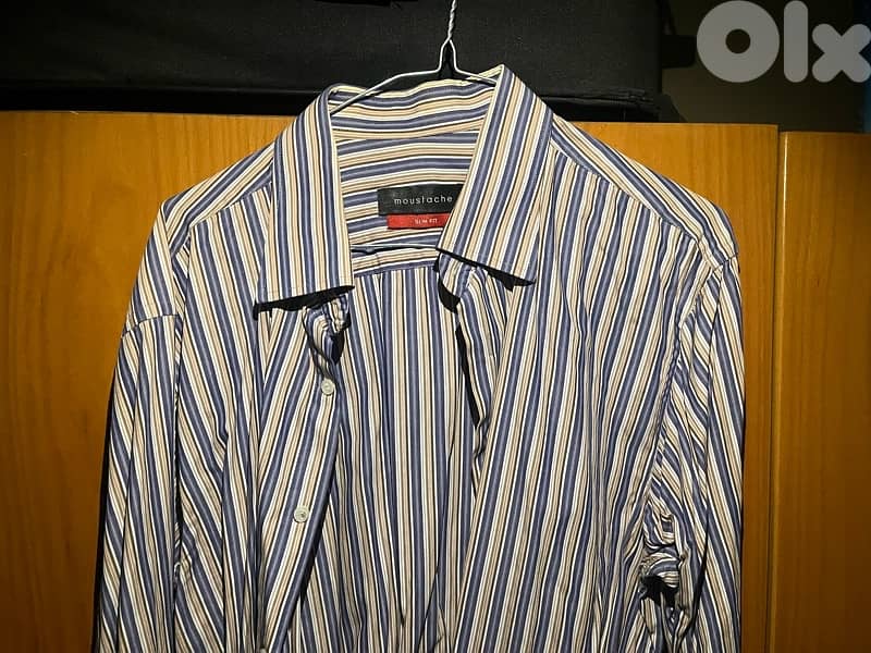 moustache slim fit long sleeve for 5 usd 0