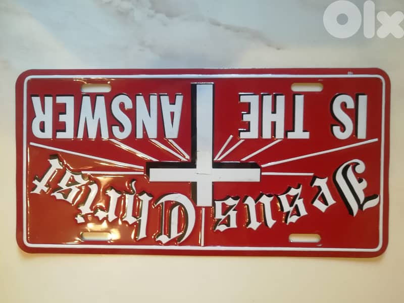 car or room decorative Liscence tin plate 0