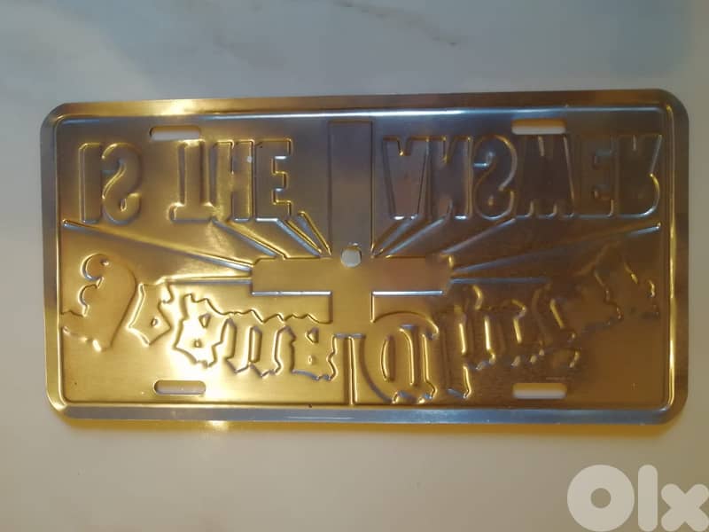 car or room decorative Liscence tin plate 1