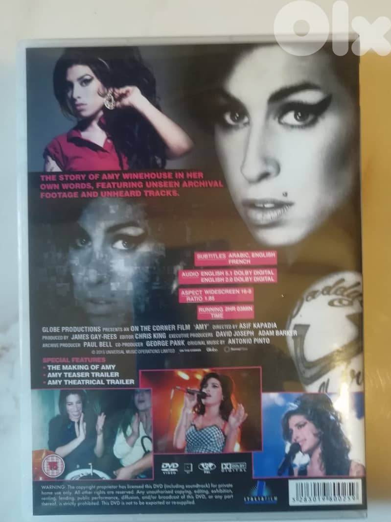 Amy the movie DVD 2