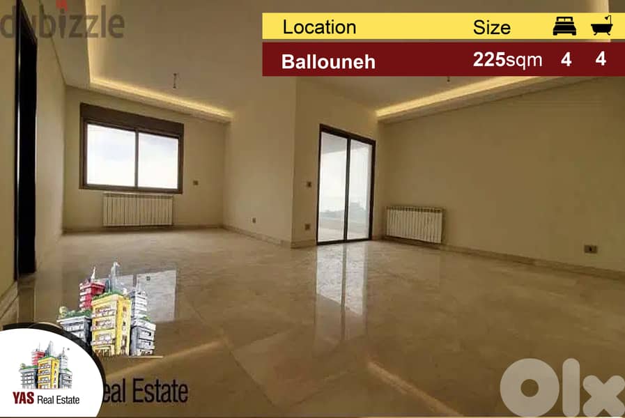 Ballouneh 225m2 | Brand New | Panoramic View | Luxury | 0
