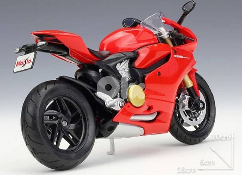 Ducati 1199 diecast motorcycle model 1:12 3