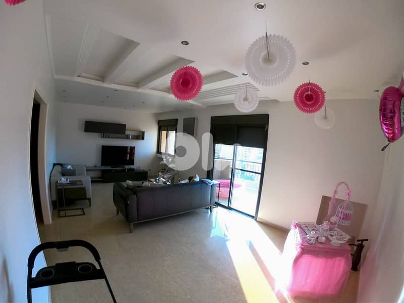 155 SQM Furnished Apartment in Antelias, Metn with Mountain View 0