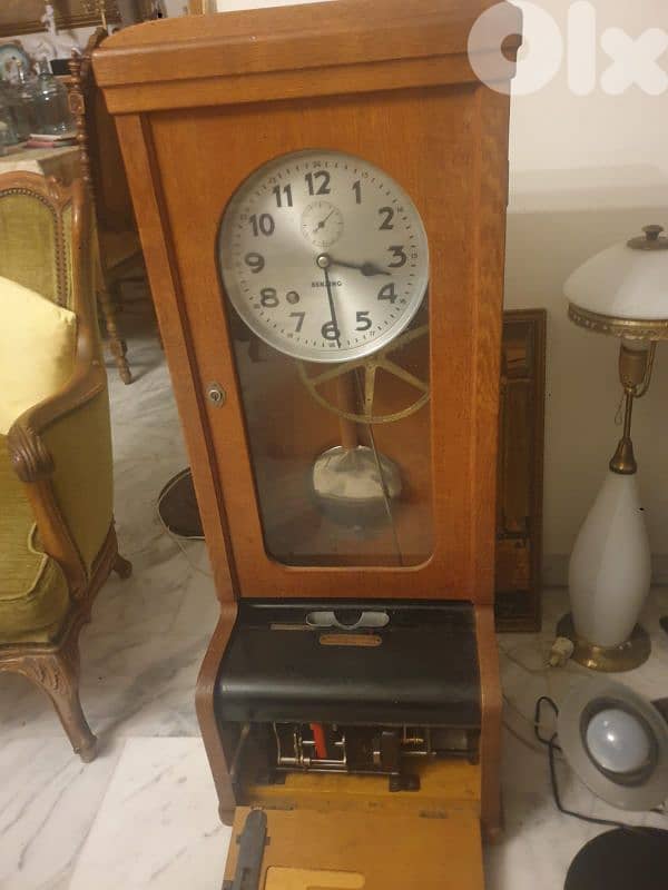 benzing antique original clock,germany schwenningen 2