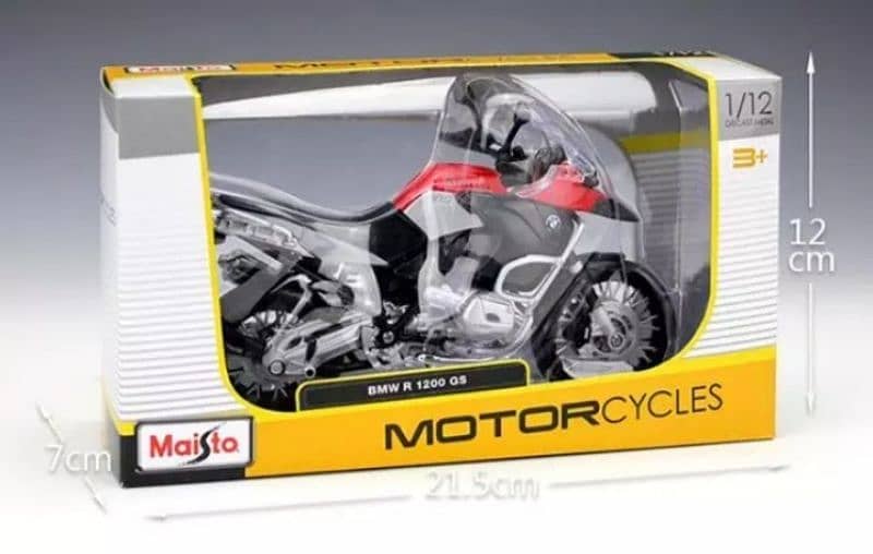 BMW R 1200 GS diecast motorcycle model 1:12 4